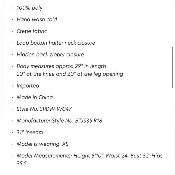 Black Halter Neck Jumpsuit SUPERDOWN Size Medium Pants Suit Size Medium - Picture 2 of 12